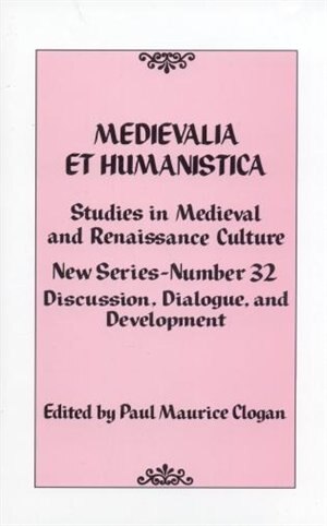 Couverture_Medievalia et Humanistica No. 32