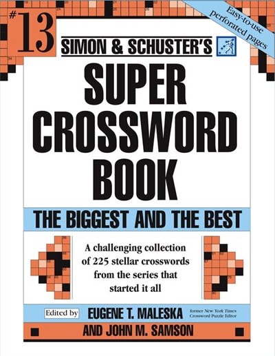 Front cover_Simon & Schuster Super Crossword Puzzle Book #13