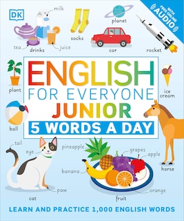 Front cover_English For Everyone Junior: 5 Words A Day