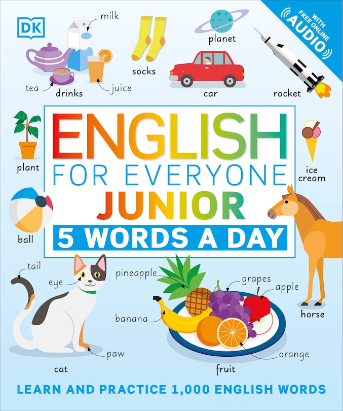 Front cover_English For Everyone Junior: 5 Words A Day