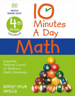 Front cover_10 Minutes A Day Math, 4th Grade