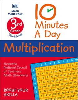 Front cover_10 Minutes A Day Multiplication, 3rd Grade