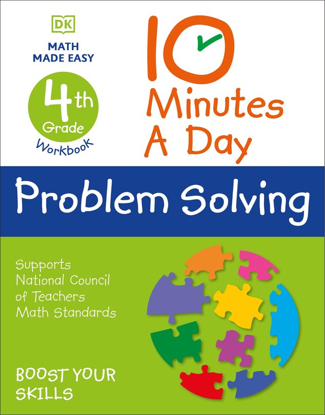 Front cover_10 Minutes A Day Problem Solving, 4th Grade