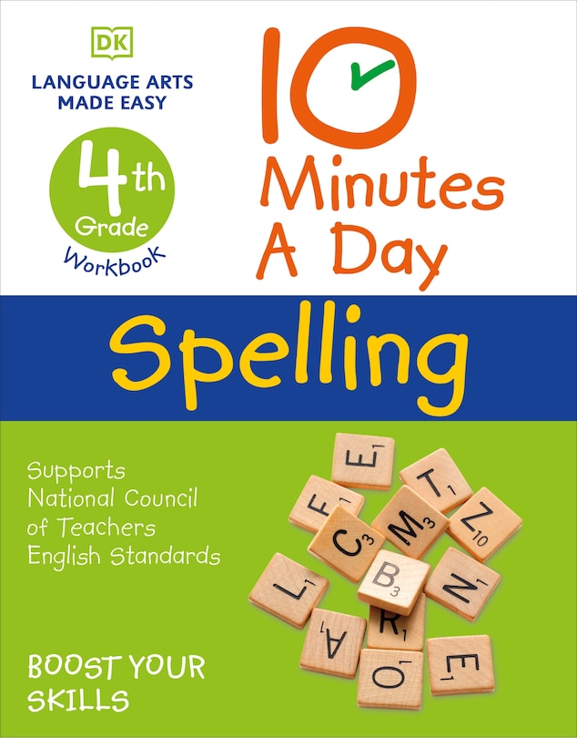 Front cover_10 Minutes A Day Spelling, 4th Grade