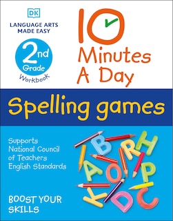 Front cover_10 Minutes A Day Spelling Games, 2nd Grade