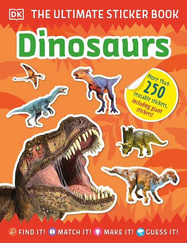Front cover_The Ultimate Sticker Book Dinosaurs