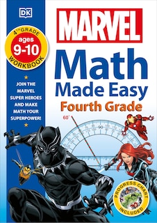 Front cover_Marvel Math Made Easy, Fourth Grade