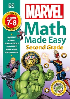 Front cover_Marvel Math Made Easy, Second Grade
