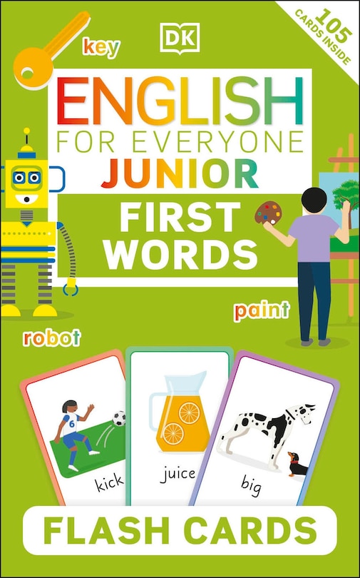 Front cover_English for Everyone Junior First Words Flash Cards