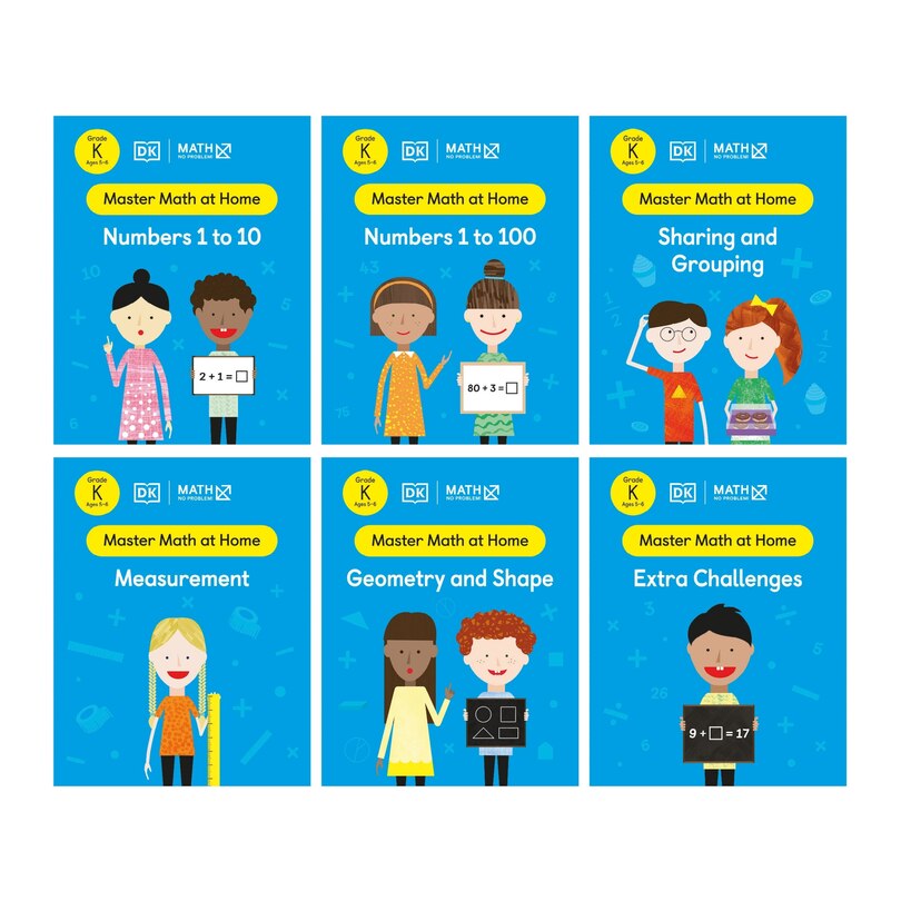 Math - No Problem! Collection of 6 Workbooks, Kindergarten Ages 5-6 image number 0