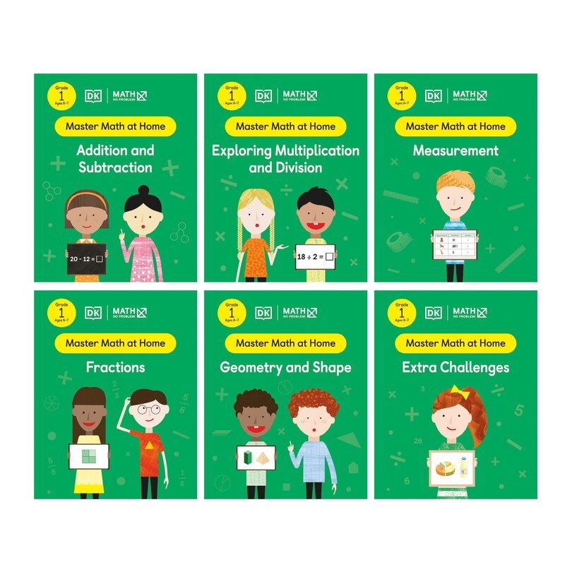 Couverture_Math - No Problem! Collection Of 6 Workbooks, Grade 1 Ages 6-7