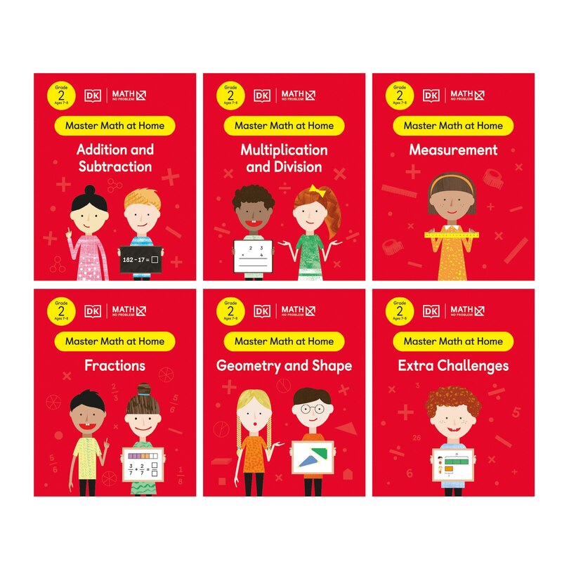 Front cover_Math - No Problem! Collection Of 6 Workbooks, Grade 2 Ages 7-8