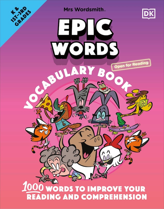 Front cover_Mrs Wordsmith Epic Words Vocabulary Book, Kindergarten & Grades 1-3