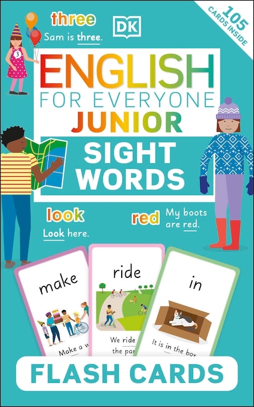 Front cover_English for Everyone Junior Sight Words Flash Cards