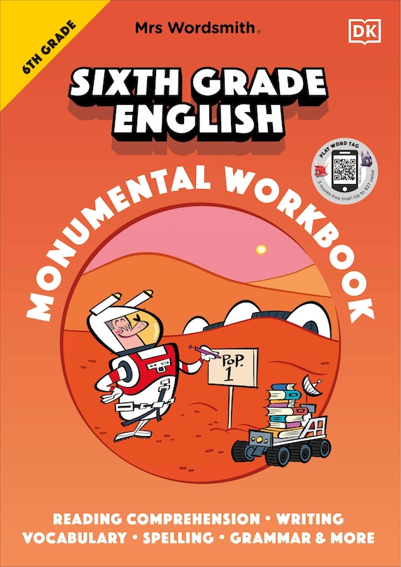 Front cover_Mrs Wordsmith 6th Grade English Monumental Workbook