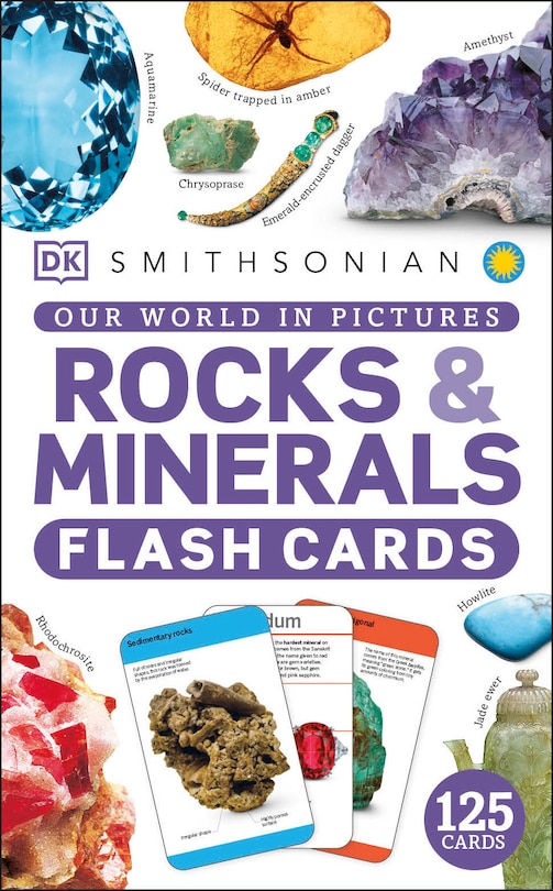 Front cover_Our World in Pictures Rocks and Minerals Flash Cards