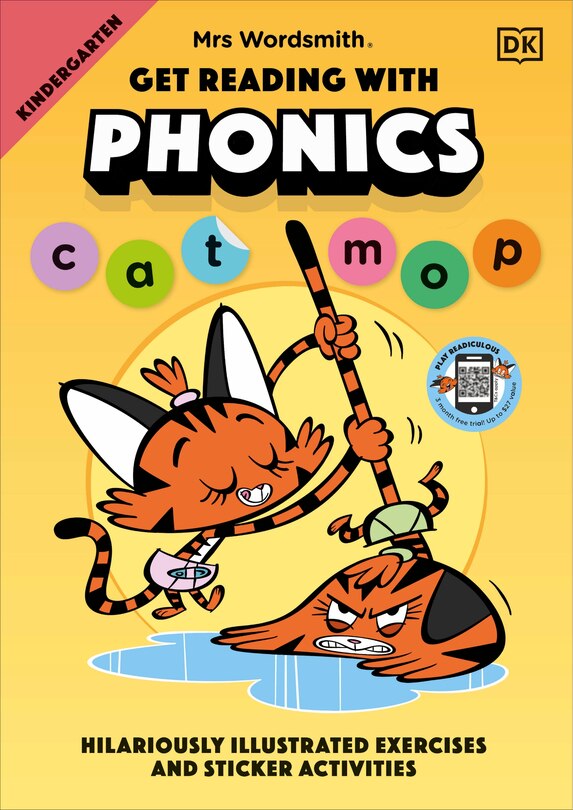 Front cover_Mrs Wordsmith Get Reading With Phonics, Kindergarten