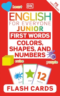 Couverture_English For Everyone Junior First Words Colors, Shapes And Numbers Flash Cards