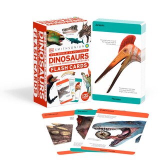 Front cover_Our World in Pictures Dinosaurs and Other Prehistoric Creatures Flash Cards