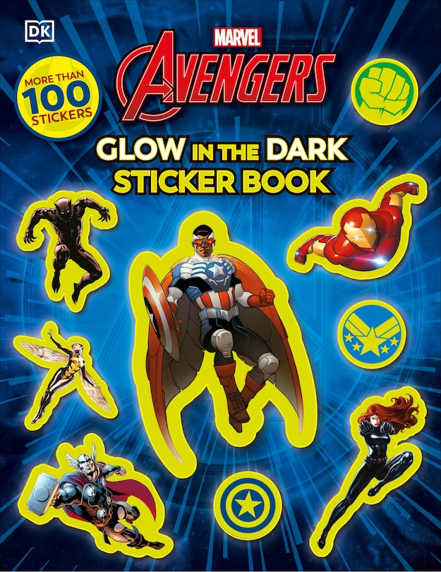Front cover_Marvel Avengers Glow in the Dark Sticker Book