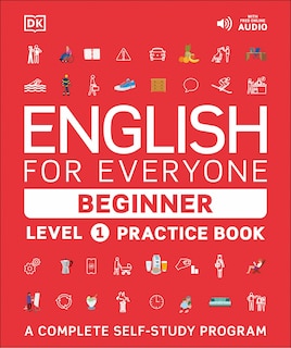 Front cover_English for Everyone Practice Book Level 1 Beginner