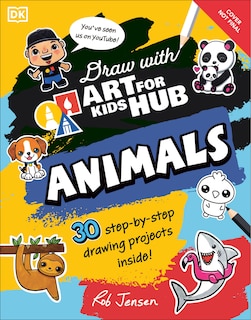 Front cover_Draw with Art for Kids Hub Animals