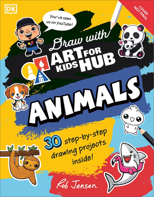 Front cover_Draw with Art for Kids Hub Animals