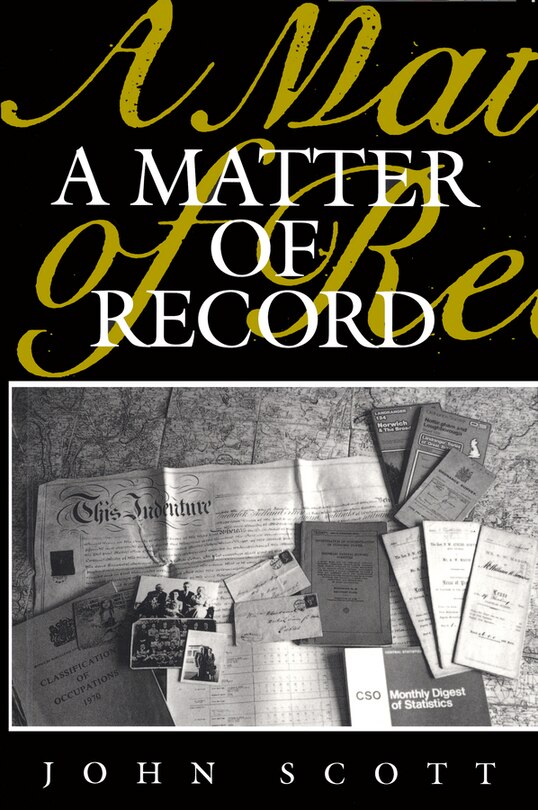 Front cover_A Matter of Record