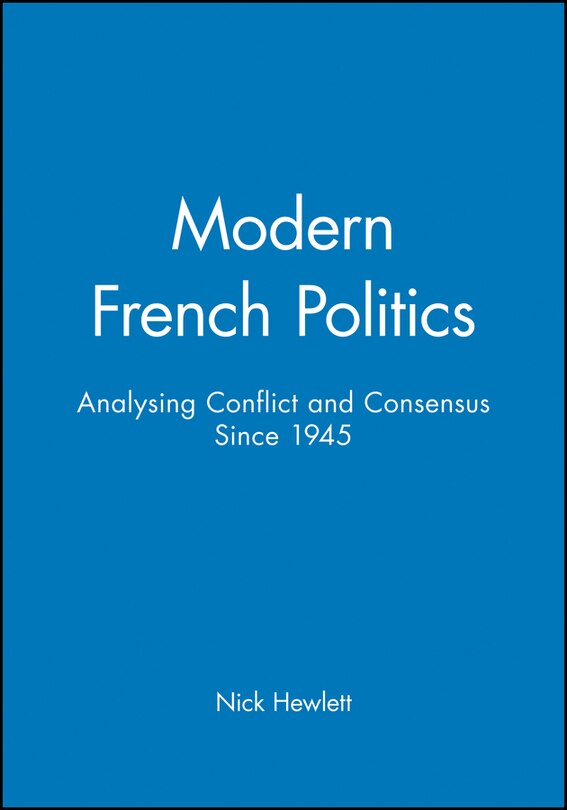 Front cover_Modern French Politics