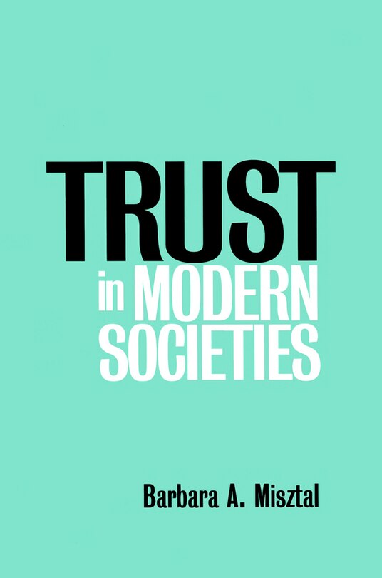 Front cover_Trust in Modern Societies