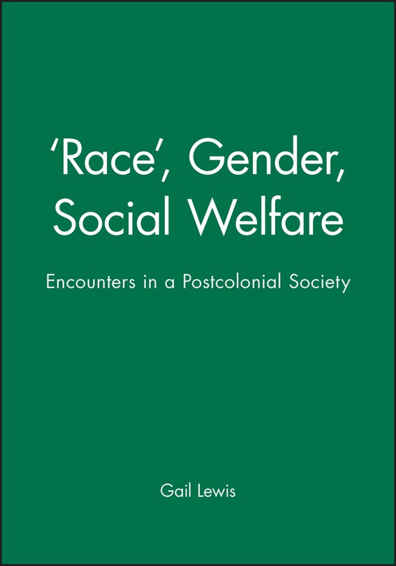 Front cover_'Race', Gender, Social Welfare