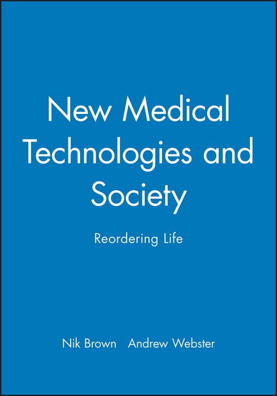 Front cover_New Medical Technologies and Society