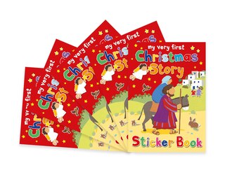 Front cover_Christmas Story Sticker Book
