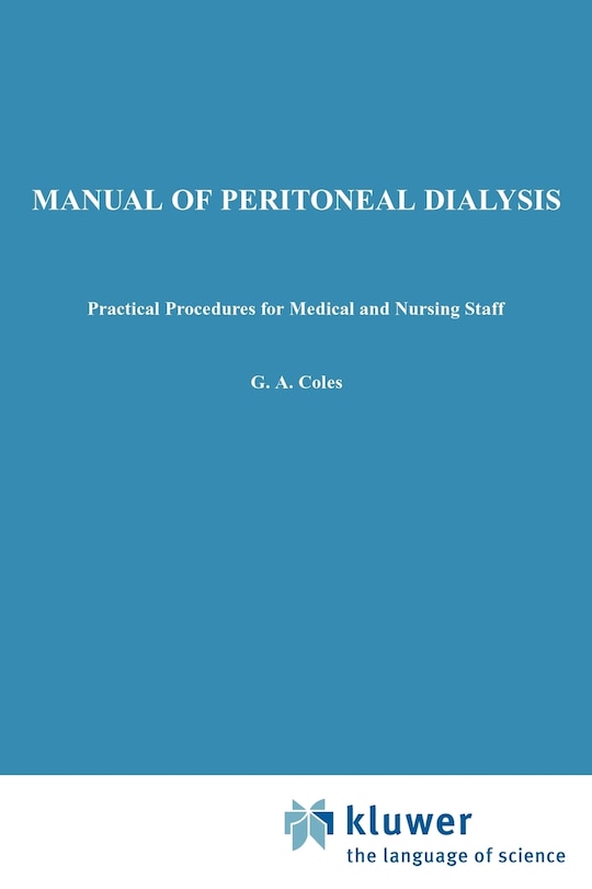 Couverture_Manual of Peritoneal Dialysis