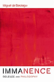 Front cover_Immanence - Deleuze and Philosophy