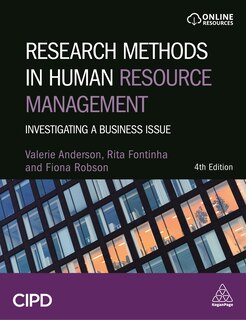 Couverture_Research Methods In Human Resource Management