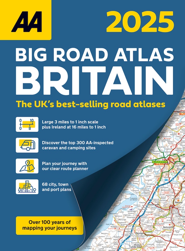 Front cover_AA Big Road Atlas Britain 2025 Spiral