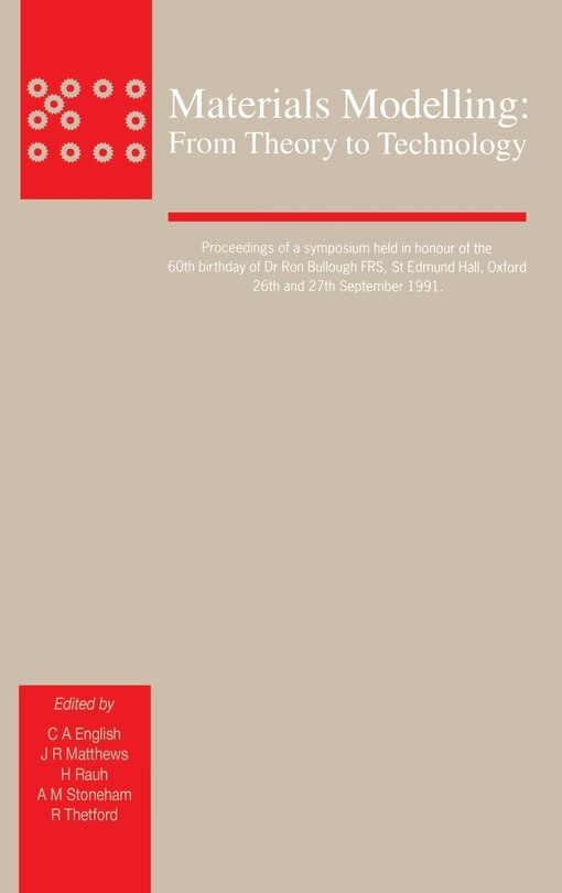 Front cover_Materials Modelling