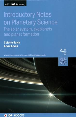 Front cover_Introductory Notes On Planetary Science