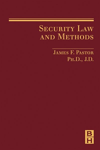 Couverture_Security Law And Methods