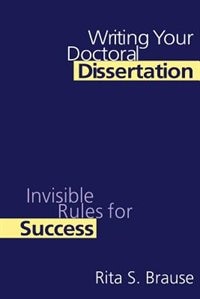 Couverture_Writing Your Doctoral Dissertation