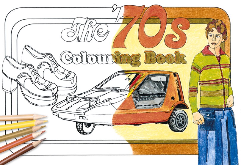 Front cover_The '70s Colouring Book