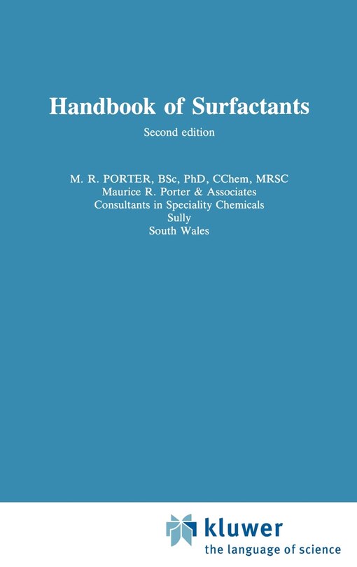 Front cover_Handbook of Surfactants