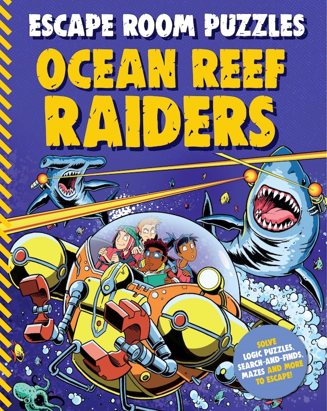 Front cover_Escape Room Puzzles: Ocean Reef Raiders