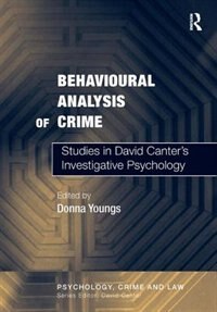 Front cover_Behavioural Analysis Of Crime