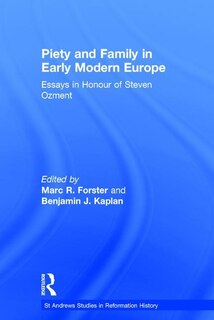Front cover_Piety And Family In Early Modern Europe