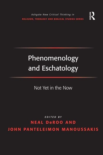 Couverture_Phenomenology And Eschatology