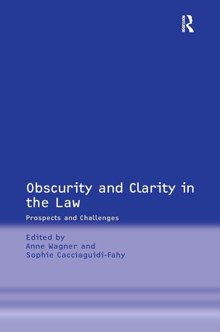 Front cover_Obscurity And Clarity In The Law