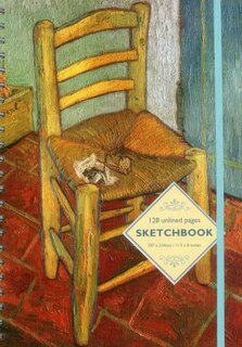 Sketchbook: Vincent's Chair (Vincent Van Gogh): 128-Page Unlined Pages