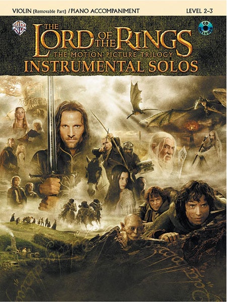 The Lord Of The Rings Instrumental Solos For Strings: Violin (with Piano Acc.), Book And Online Audio/software